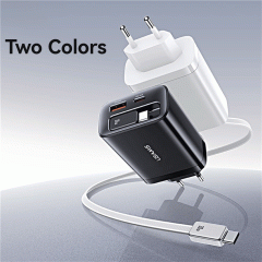 فروش آداپتور تایپ سی و یو اس بی با کابل تایپ سی 30 وات