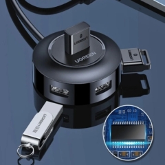 اتصال چند فلش به هاب UGREEN CR106