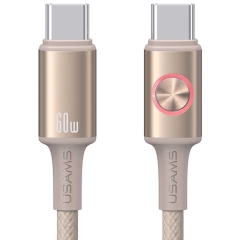 کابل شارژ یوسامز SJ752 با نورپردازی RGB