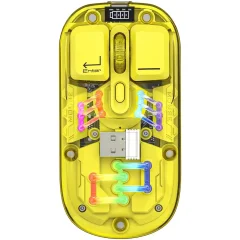 قیمت ماوس بلوتوثی وایرلسی دو حالته قابل شارژ با طراحی شفاف کوتسی
