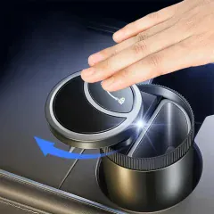 جاسیگاری هوشمند باز و بسته شدن درب خودکار چراغ دار قابل شارژ چندمنظوره