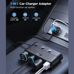 شارژر فندکی JOYROOM JR-CCL01 با 7 پورت