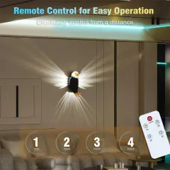 کیفیت چراغ خواب دیواری شارژی طرح عقاب