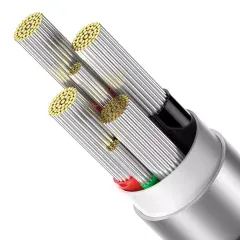 کیفیت کابل سوپر فست شارژ تایپ‌سی به تایپ‌سی 100 وات یک متری بیسوس
