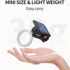بهترین چراغ عقب دوچرخه شارژی خورشیدی ضدآب اسمایلینگ شارک