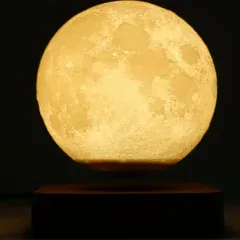 چراغ خواب رومیزی ماه معلق سه بعدی