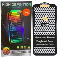خرید گلس تمام صفحه آیفون 11 پرومکس و آیفون ایکس‌اس مکس آمادو HIGH DEFINTION