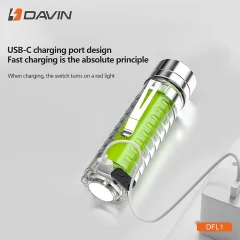 کیفیت چراغ قوه شارژی ضدآب با نور فرابنفش داوین