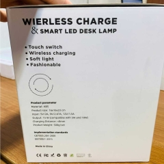 چراغ مطالعه LED رومیزی هوشمند و شارژر بی‌سیم