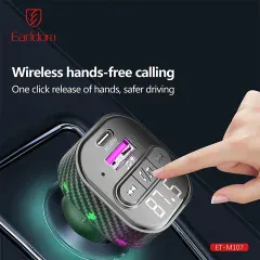فروش شارژر فندکی فست شارژ ماشین تایپ سی و اف‌ام‌پلیر بلوتوثی ارلدام