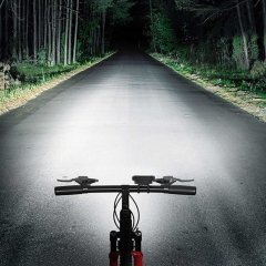 چراغ دوچرخه شارژی با نور قوی و اسپیکر اسمایلینگ شارک