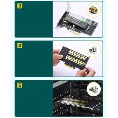 تبدیل M.2 به PCle 3.0X4 یوگرین
