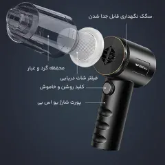 کیفیت جارو شارژی قابل حمل اسمایلینگ شارک
