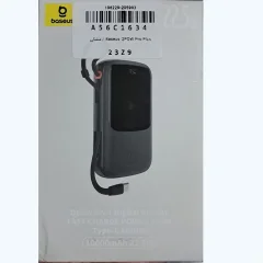 کیفیت پاور بانک سریع 10000بیسوس با کابل متصل تایپ سی