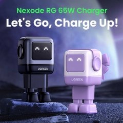شارژر دیواری USB و تایپ‌سی 65 وات گرین