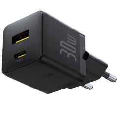 فروش شارژر دیواری فست شارژ تایپ سی و یو اس بی 30 وات بیسوس