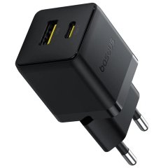 شارژر دیواری فست شارژ تایپ سی و یو اس بی 30 وات بیسوس