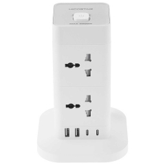 قیمت چند راهی برق 8 سوکت 2500 وات، دو USB و دو تایپ‌سی هایکواستار