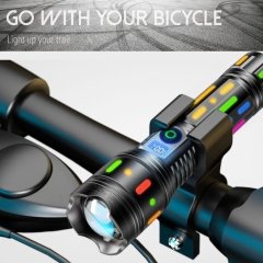 چراغ قوه شارژی فلورسنت زوم تلسکوپی 50 وات چند منظوره Multifunction Telescopic Zoom Fluorescent Light Absorber Flashlight G85