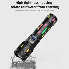 چراغ قوه شارژی فلورسنت زوم تلسکوپی 50 وات چند منظوره Multifunction Telescopic Zoom Fluorescent Light Absorber Flashlight G85