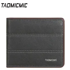 کیفیت کیف پول مردانه تاشو طرح چرم لوکس تائومیک‌میک