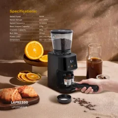 فروش آسیاب قهوه لپرسو دیجیتالی تایمر دار