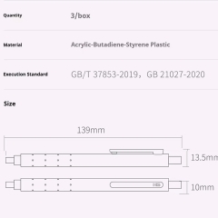 فروش روان نویس کاکو  نوک 0.5 میلی‌متری 3 عددی