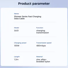 ارزان ترین کابل فست شارژ تایپ سی جویروم