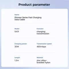 ارزان ترین کابل تایپ سی به لایتنینگ فست شارژ جویروم