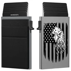 خرید جاکارتی فلزی ضد سرقت RFID با مکانیزم پاپ آپ اتوماتیک
