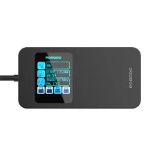 کیفیت هاب تایپ سی 6 پورت با نمایشگر دیجیتال پرودو