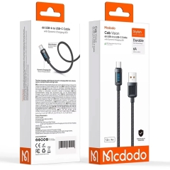 کابل USB شارژ سریع 6 آمپر مکدودو MCDODO مدل CA-033 طول 1.2 متر