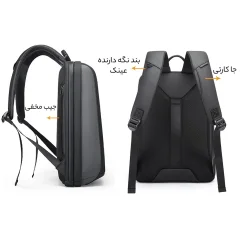 بهترین کوله پشتی مسافرتی ضدآب طرح چمدان لپ تاپ 14 اینچی بنج
