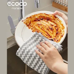 کیفیت  پک 3عددی دستمال تنظیف جذب آب بالا اکوکو مناسب استفاده روزمره