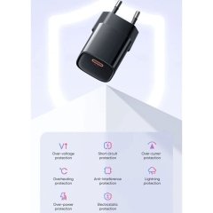 خربد شارژر دیواری تایپ سی 20 وات مک دودو