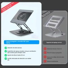 کول پد و استند لپ تاپ ایکس او XO مدل C182 تاشو و فن دار