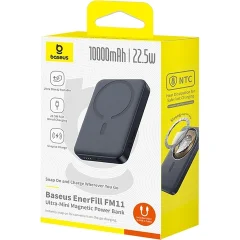 خرید پاور بانک 10000 وایرلس باسئوس Baseus مدل P1008210E313-00 توان 22.5 وات