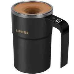 ماگ همزن‌دار مغناطیسی خودکار شارژی 380 میلی‌لیتری لپرسو LPCFFM0018 آنباکسینگ برای تولید محتوا