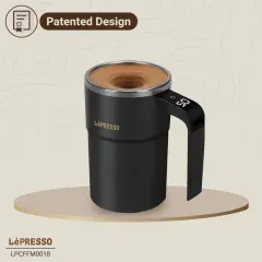ماگ همزن‌دار مغناطیسی خودکار شارژی 380 میلی‌لیتری لپرسو LPCFFM0018 آنباکسینگ برای تولید محتوا