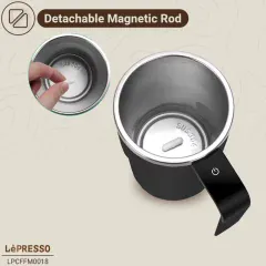 ماگ همزن‌دار مغناطیسی خودکار شارژی 380 میلی‌لیتری لپرسو LPCFFM0018 آنباکسینگ برای تولید محتوا