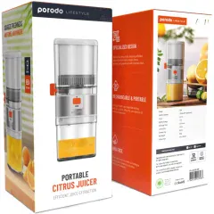 آبمیوه‌گیری قابل حمل شارژی 500 میلی‌لیتر پورودو porodo PD -LSSJ55-WH