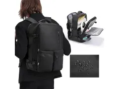 کوله پشتی لپ تاپ 17 اینچ مسافرتی بنج Bange اصل مدل BG-1800 با پورت USB دارای لکه روی دسته