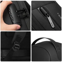 کوله پشتی لپ تاپ 15.6 اینچ بنج Bange اصل مدل BG-7225 با پورت USB و قفل ایراد ظاهری