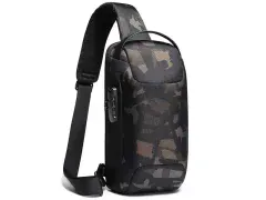 کیف کراس بادی مردانه بنج اصل BANGE BG-22085 رمز دار با پورت USB ایراد ظاهری
