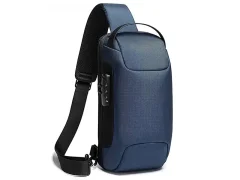 کیف کراس بادی مردانه بنج اصل BANGE BG-22085 رمز دار با پورت USB ایراد ظاهری