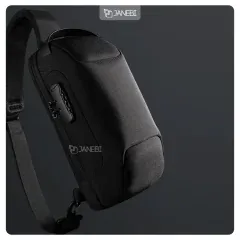 کیف کراس بادی مردانه بنج اصل BANGE BG-22085 رمز دار با پورت USB ایراد ظاهری