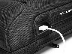 کیف کراس بادی مردانه بنج اصل BANGE BG-22085 رمز دار با پورت USB ایراد ظاهری