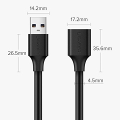 قیمت کابل افزایش طول USB 2.0 یوگرین