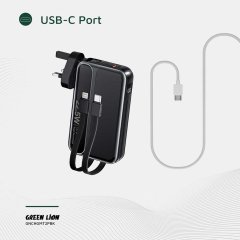 کابل پاور بانک 10000 گرین لاین