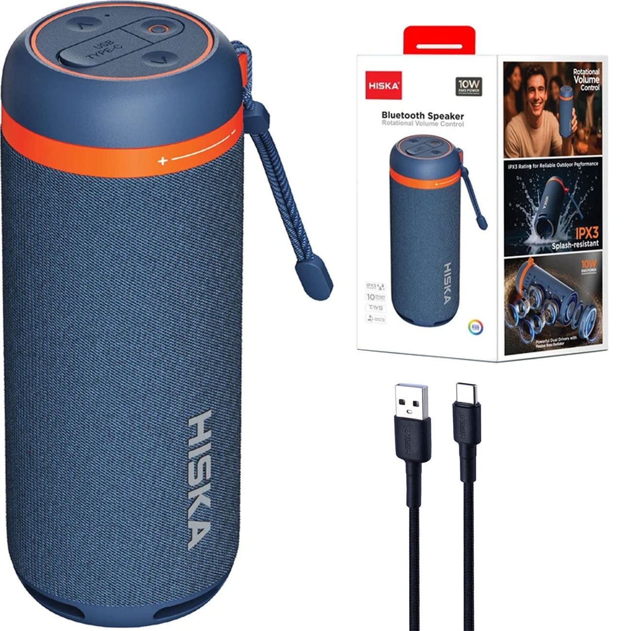 اسپیکر بلوتوثی هیسکا HISKA مدل B56‎